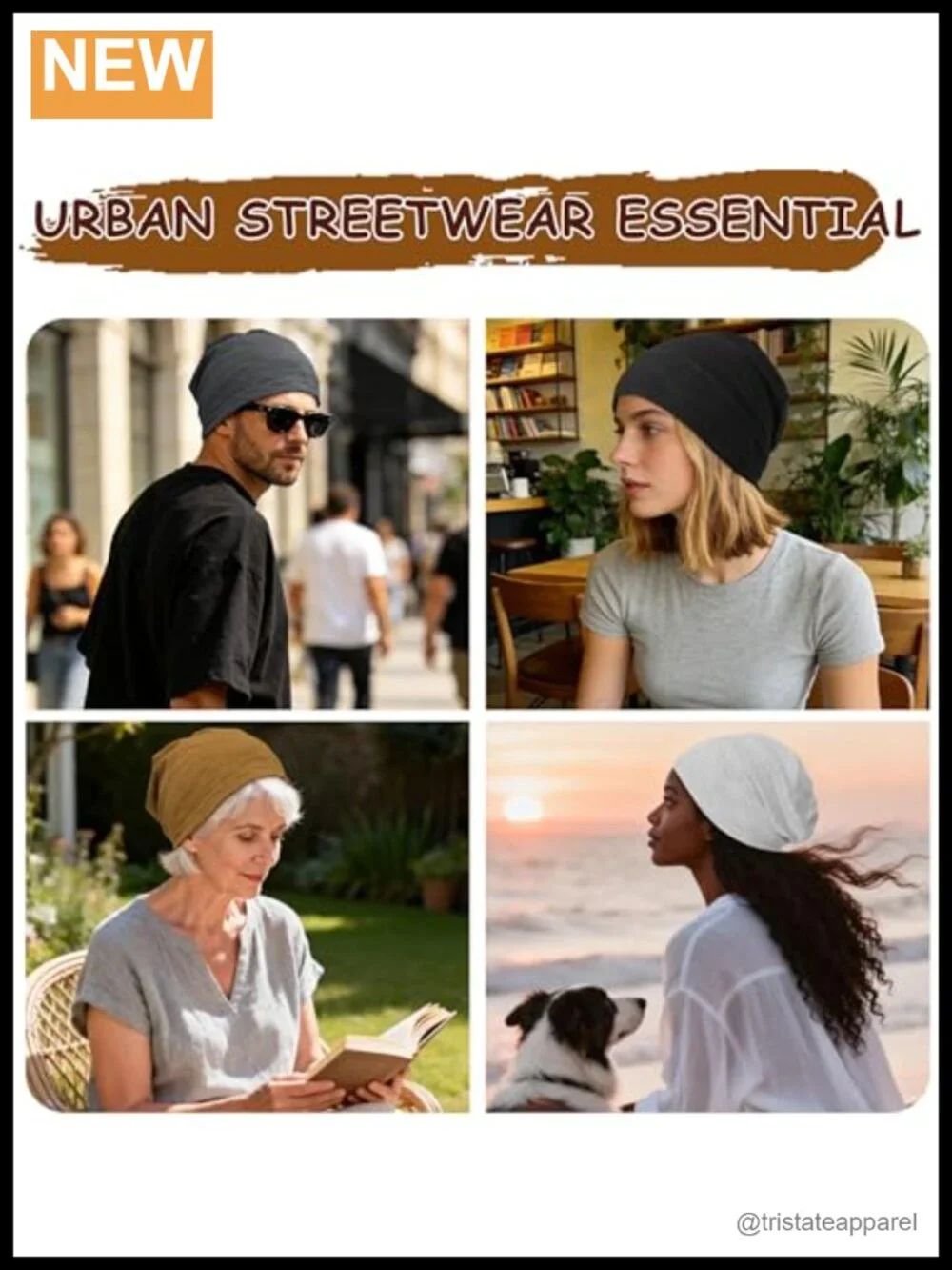 Thin Slouchy Beanie Hat for Summer, 100% Cotton Chemo Cap